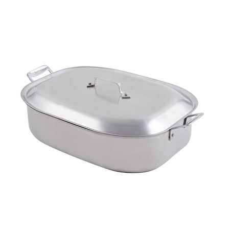 Bon Chef Cucina French Oven W/ Lid, Ind Btm, 15" X 11" X 4", 2 Sq Hndls, 7 Qt 60004CLD